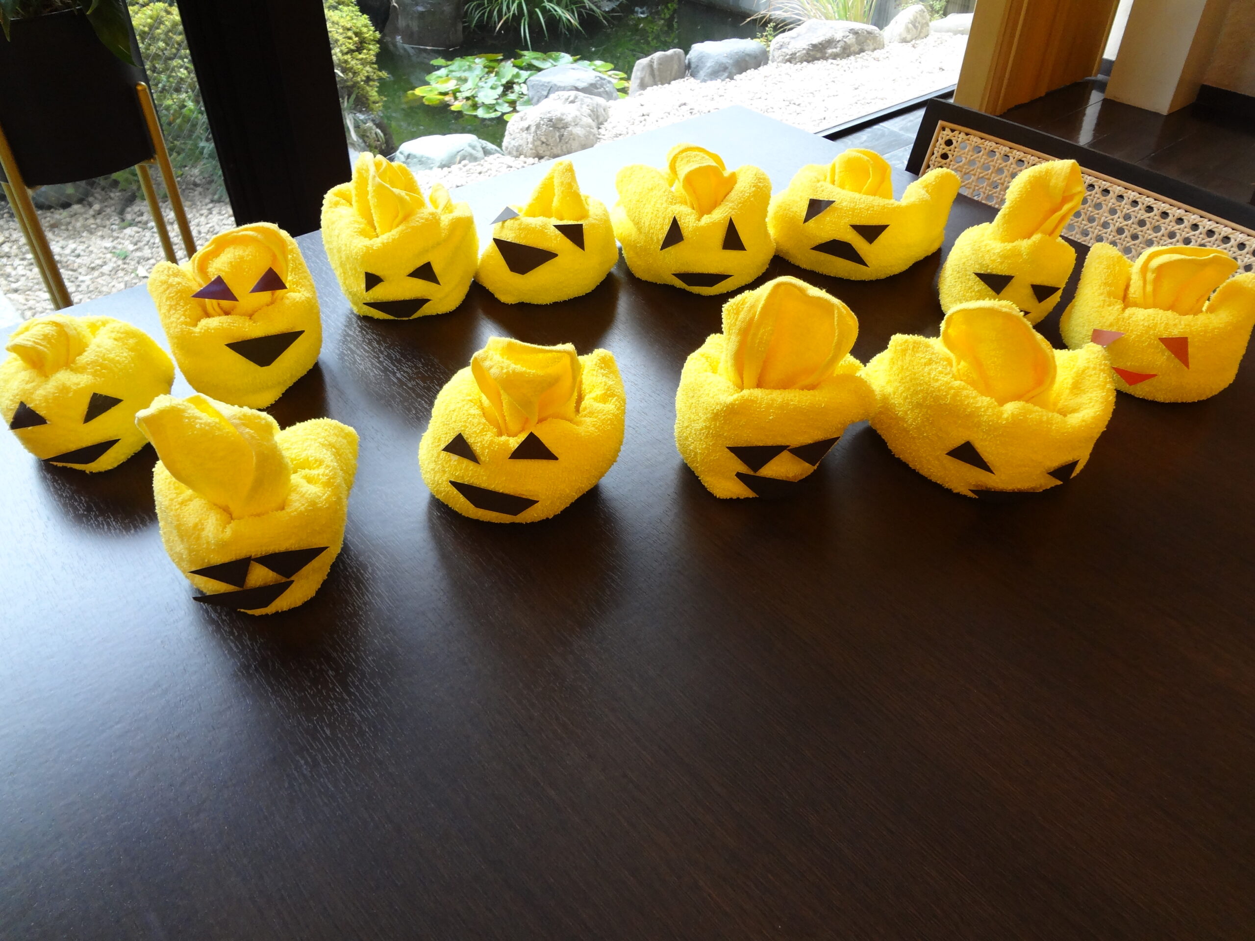 タオルアートでハロウィン