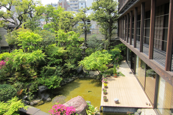 日本庭園に面した、心地良い居住空間