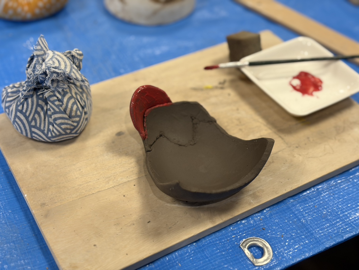 陶芸教室「富士山小皿」